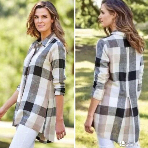 Soft Surroundings linen blend top - Picture 1 of 7